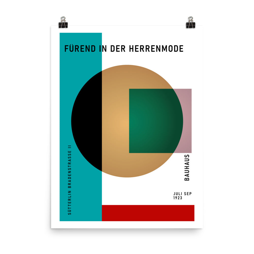 Bauhaus Spherical Poster Print