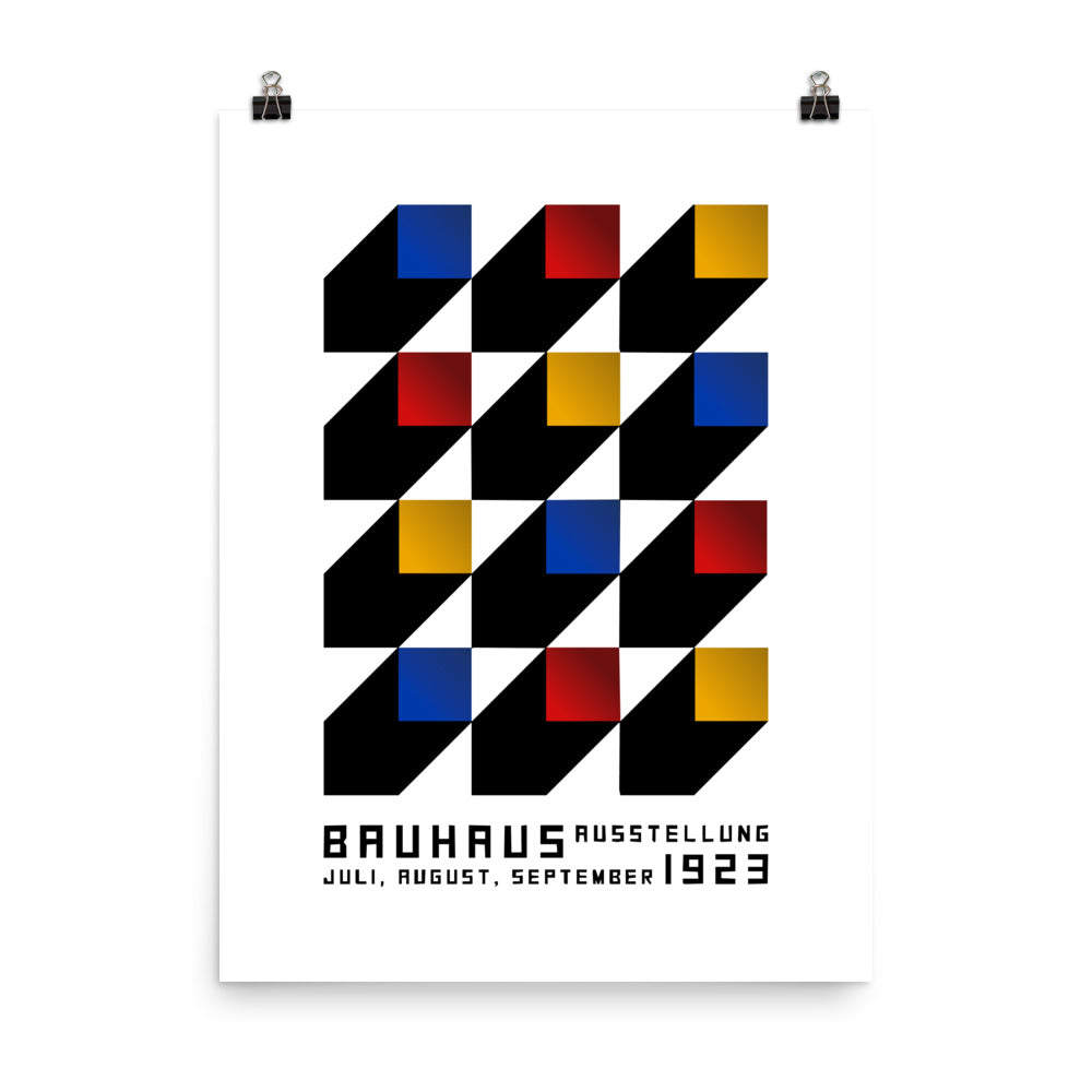 Bauhaus Blocks Poster Print