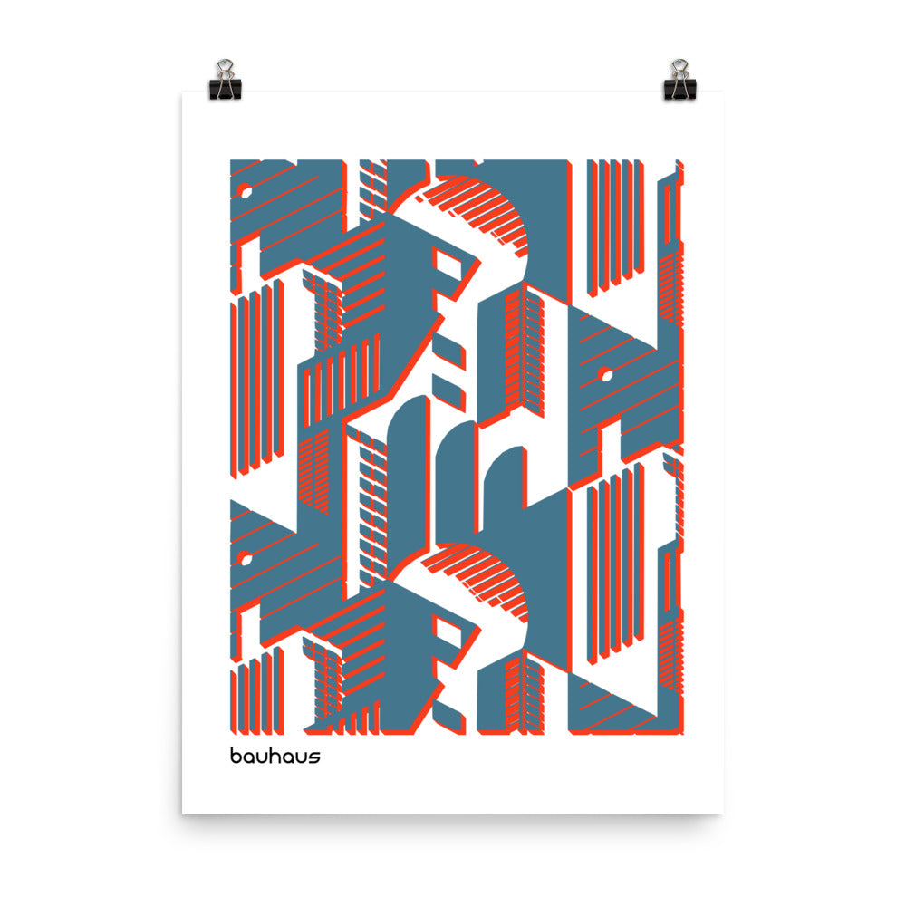 Bauhaus Rooms Poster Print