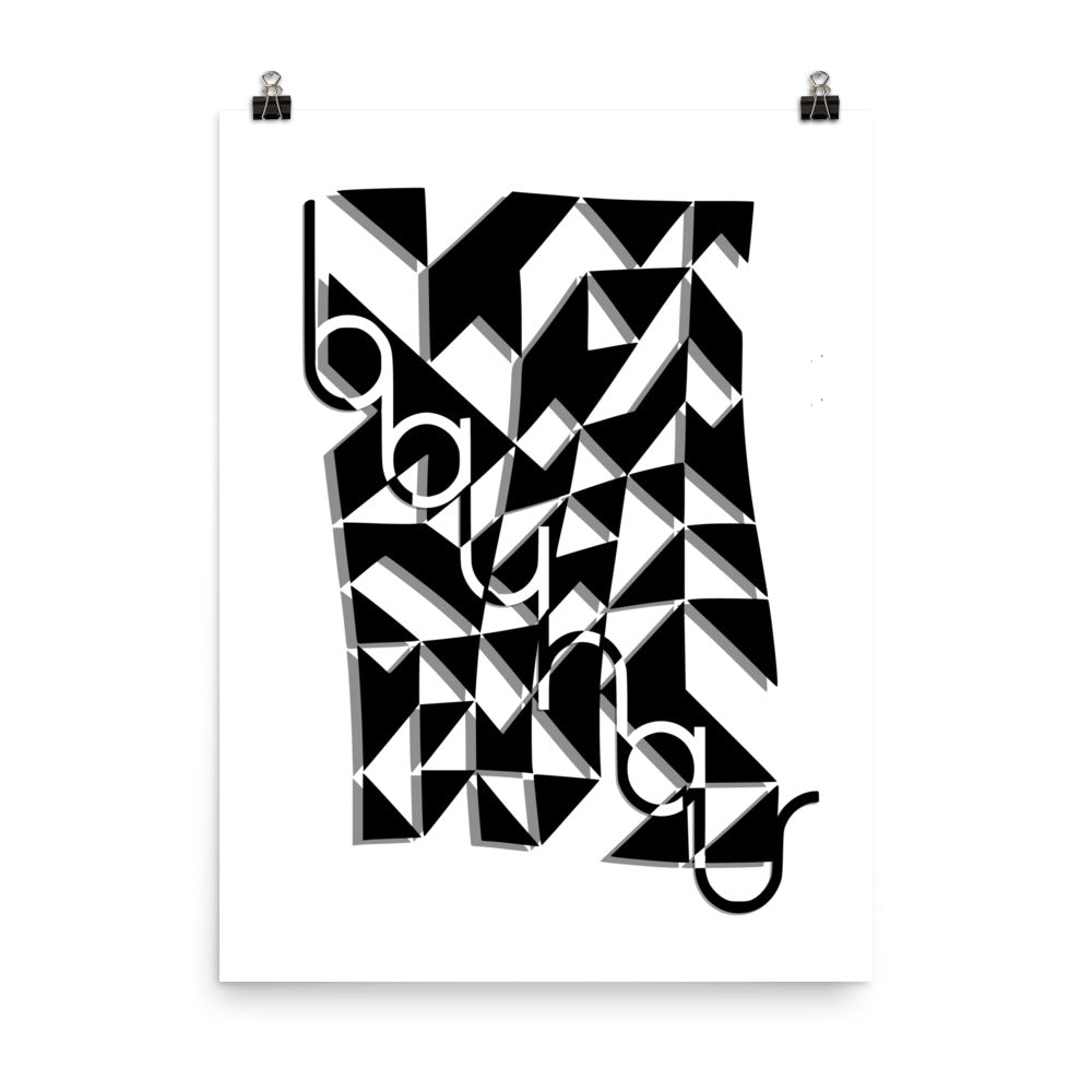 Bauhaus Modern Dynamic Poster Print