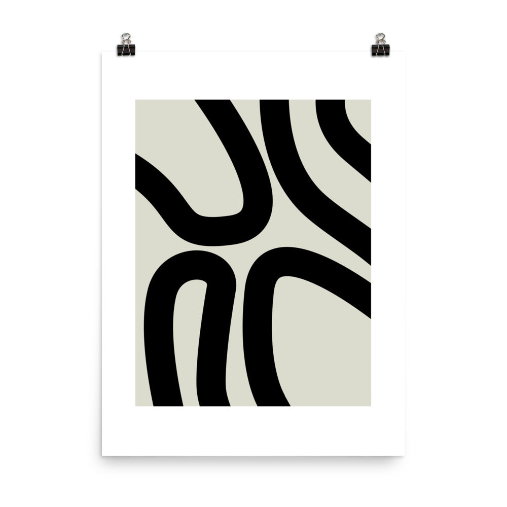 Abstract Lines Framed Print