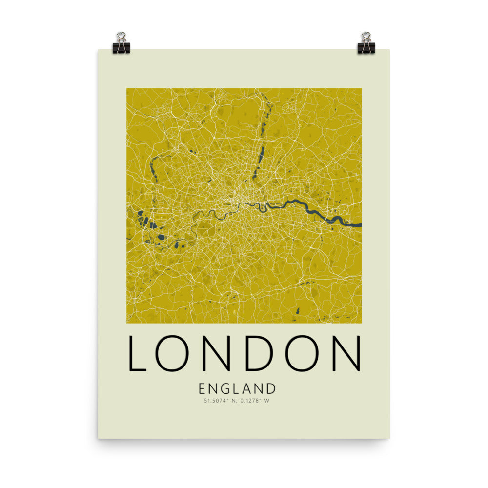 London Map Framed Print