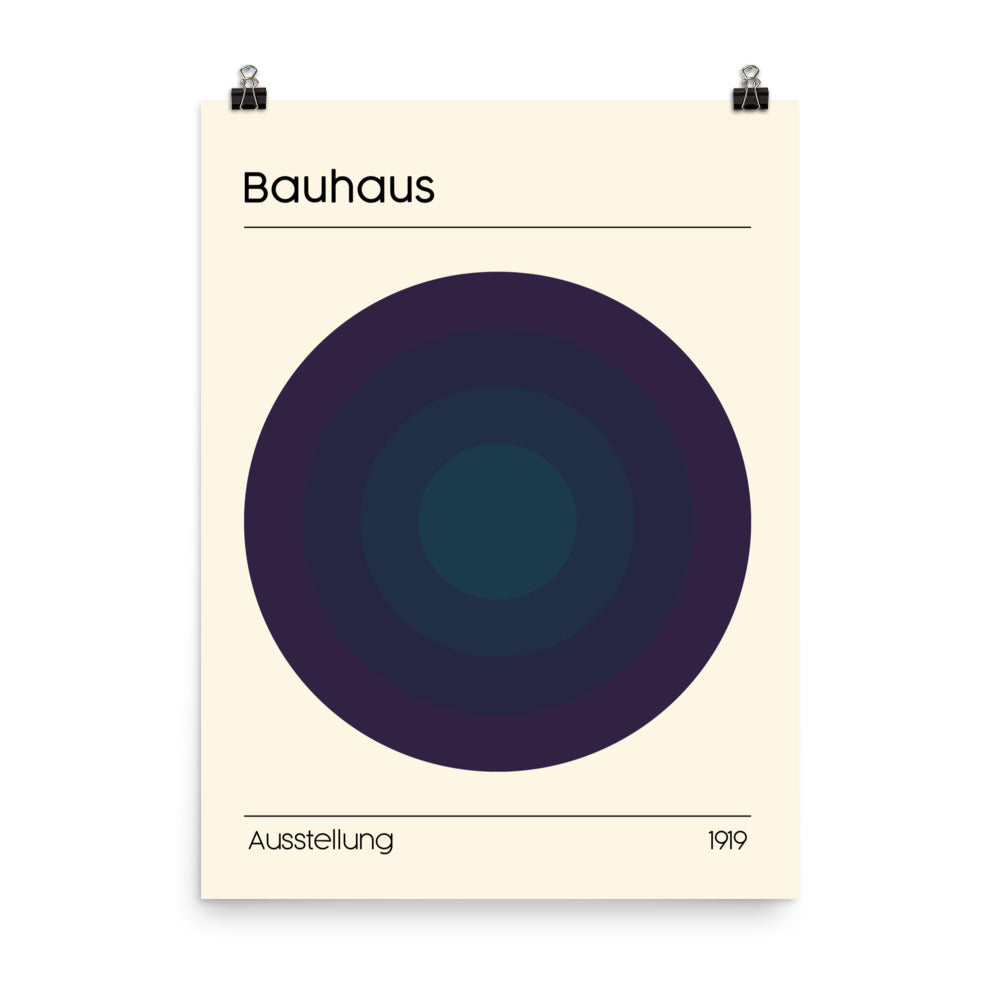 Bauhaus Concentrix Poster Print