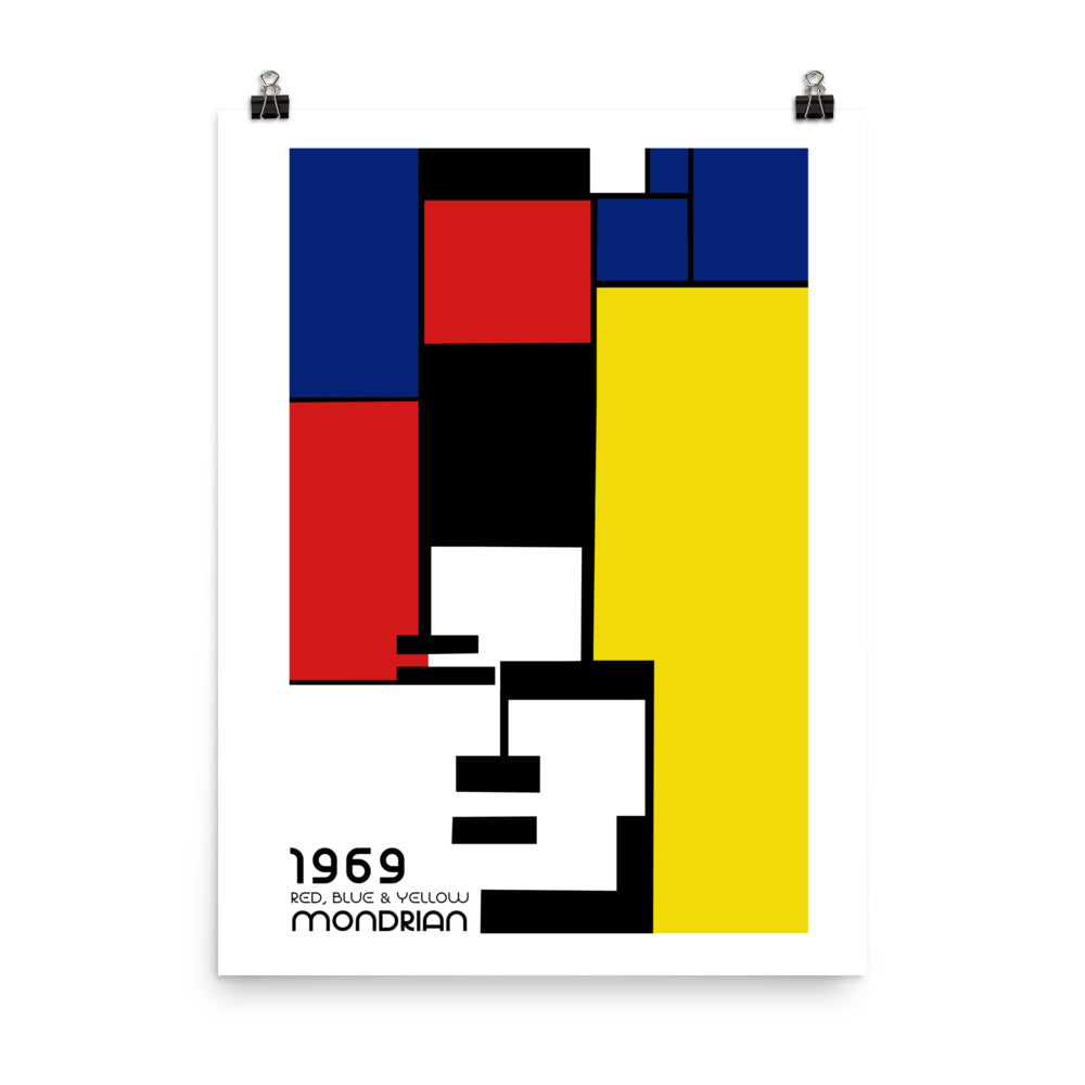 Mondrian 1969 Bauhaus Framed Print