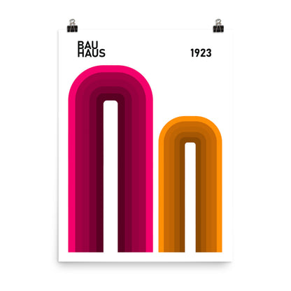 Bauhaus Arches Framed Print