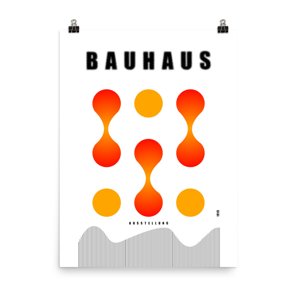 Bauhaus Lava Drops Framed Print