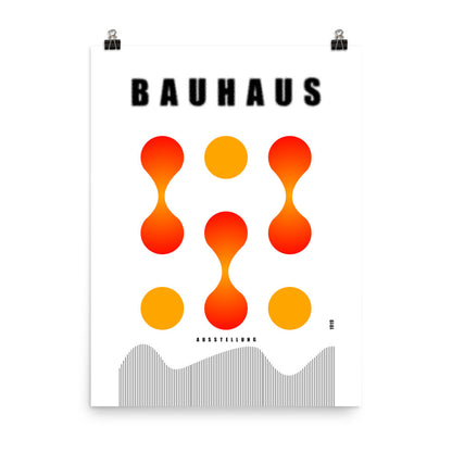 Bauhaus Lava Drops Framed Print