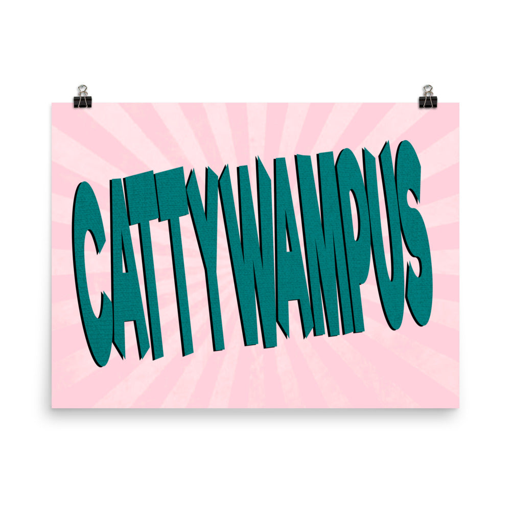 Cattywampus Poster Print