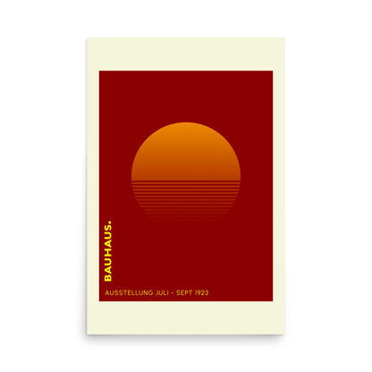 Bauhaus Sunrise Framed Print
