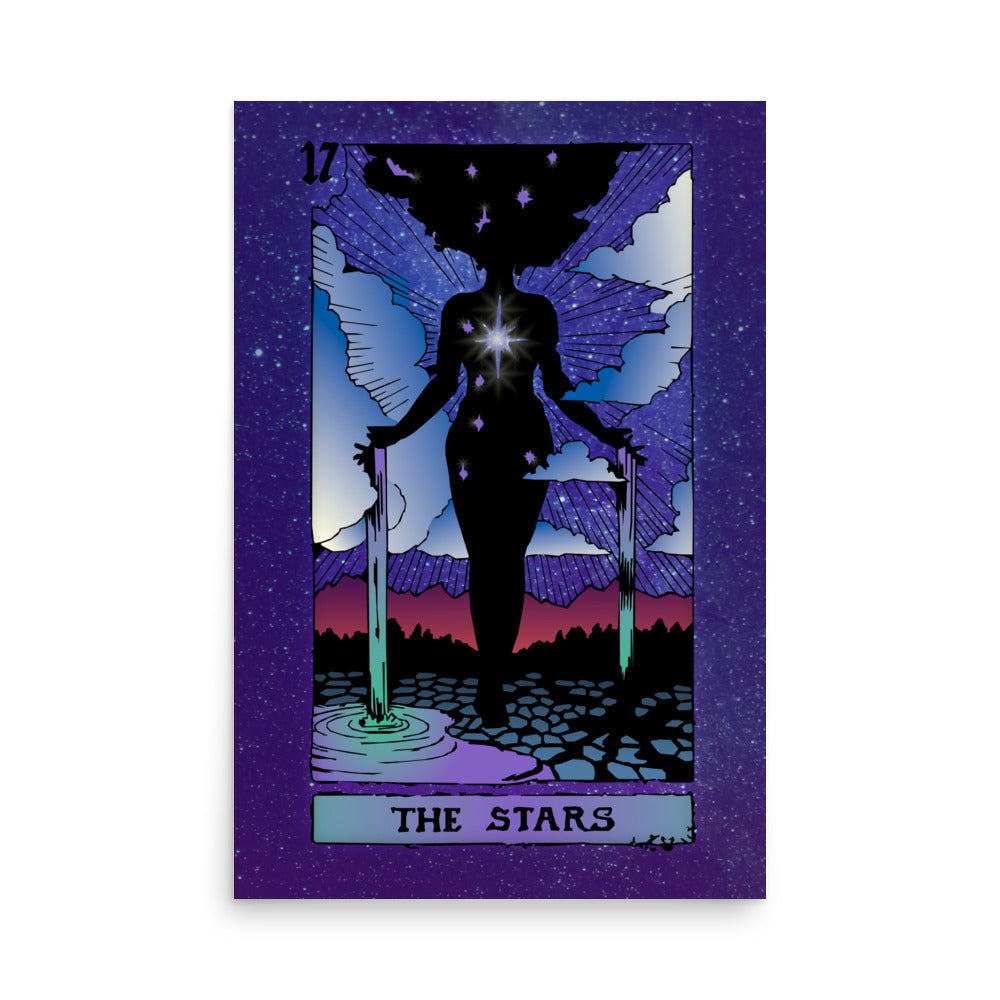 The Stars - Tarot Card Framed Print