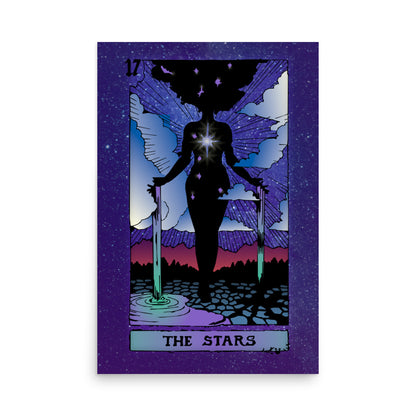 The Stars - Tarot Card Framed Print