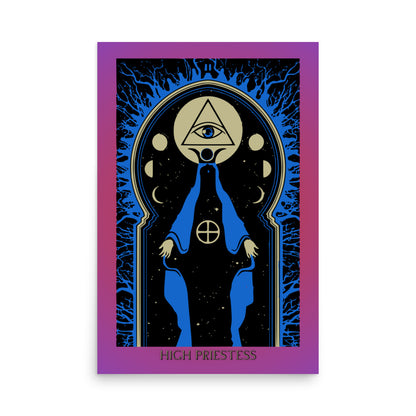 High Priestess Tarot Card Framed Print