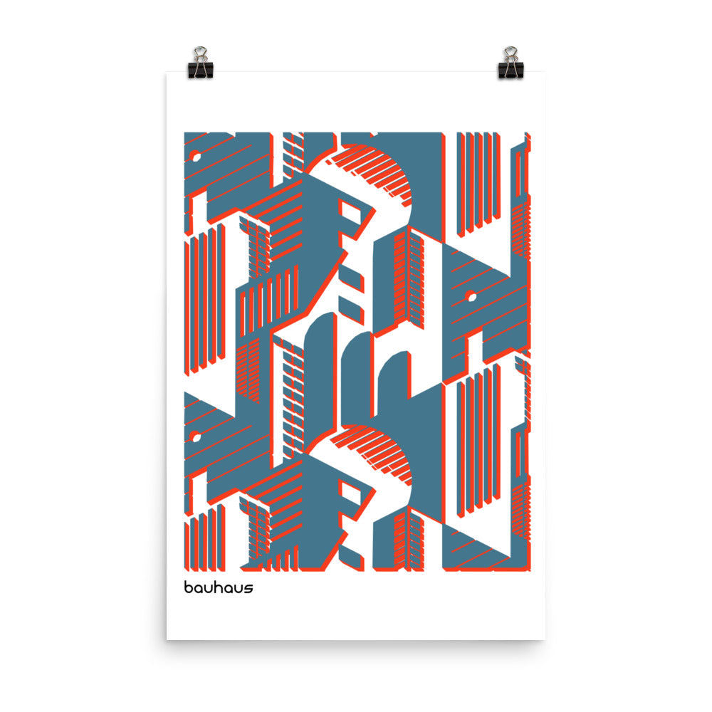 Bauhaus Rooms Poster Print