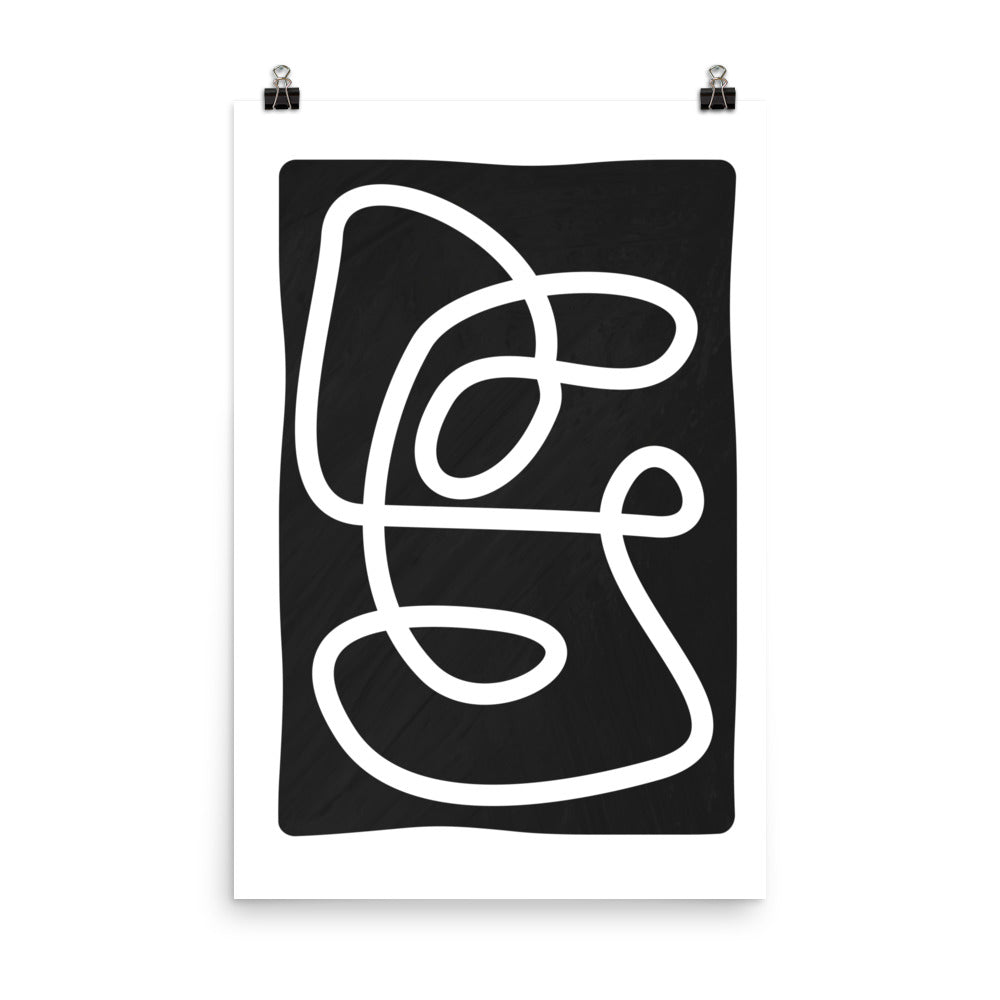 Abstract Line Art Framed Print