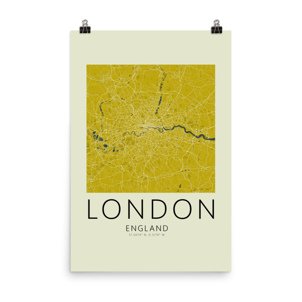 London Map Framed Print