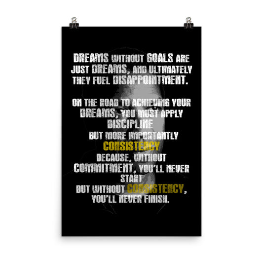 Dreams Without Goals Poster Print