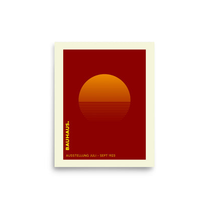 Bauhaus Sunrise Framed Print