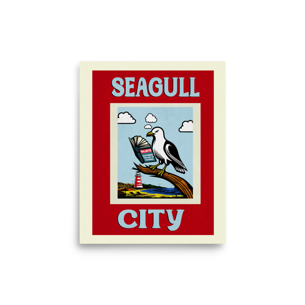 Seagull City Poster Print