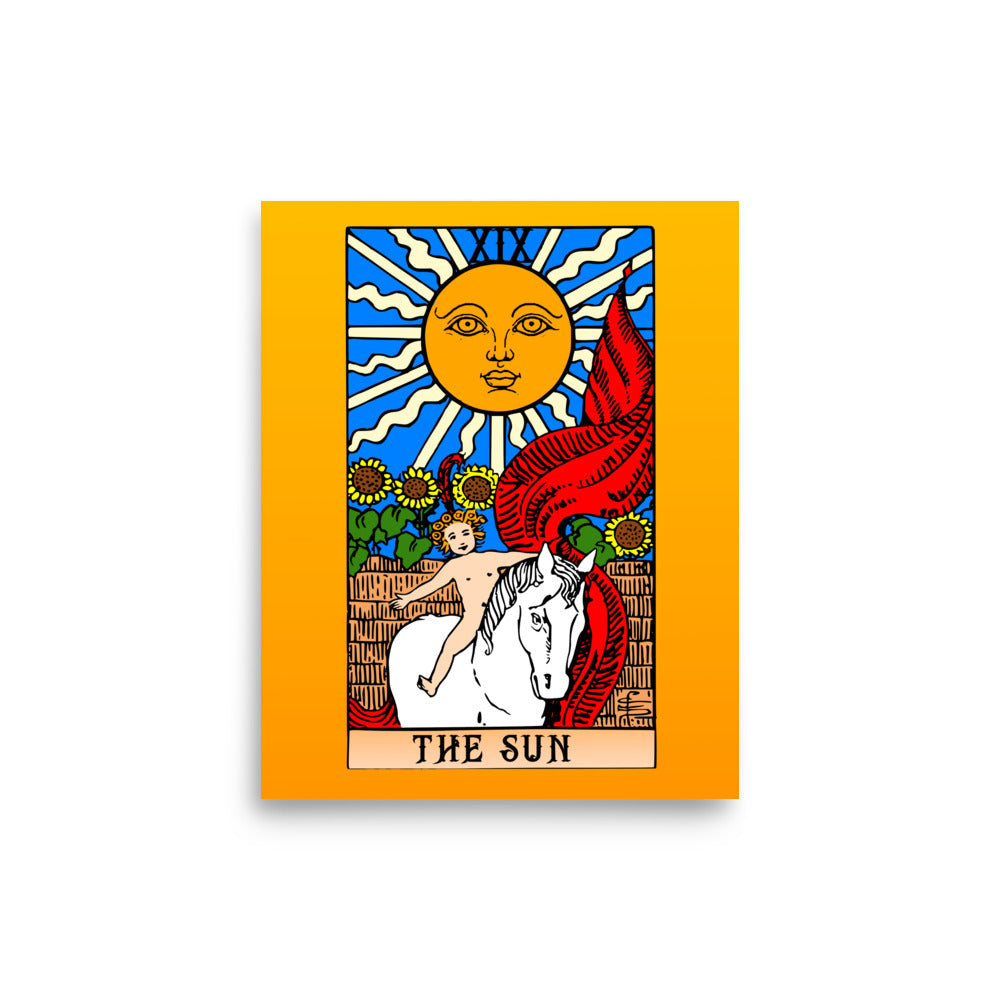 The Sun Tarot Card Framed Print