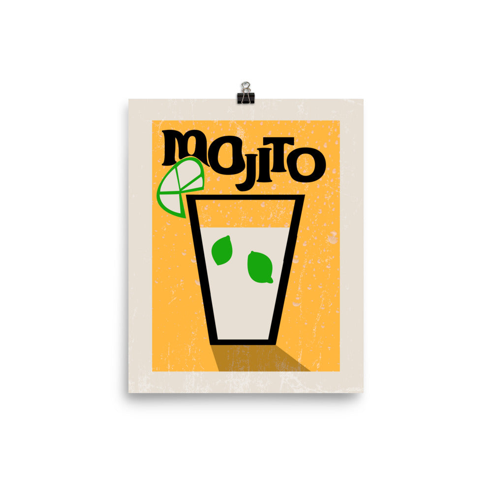 Mojito Cocktail Poster Print