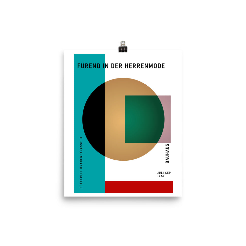 Bauhaus Spherical Poster Print