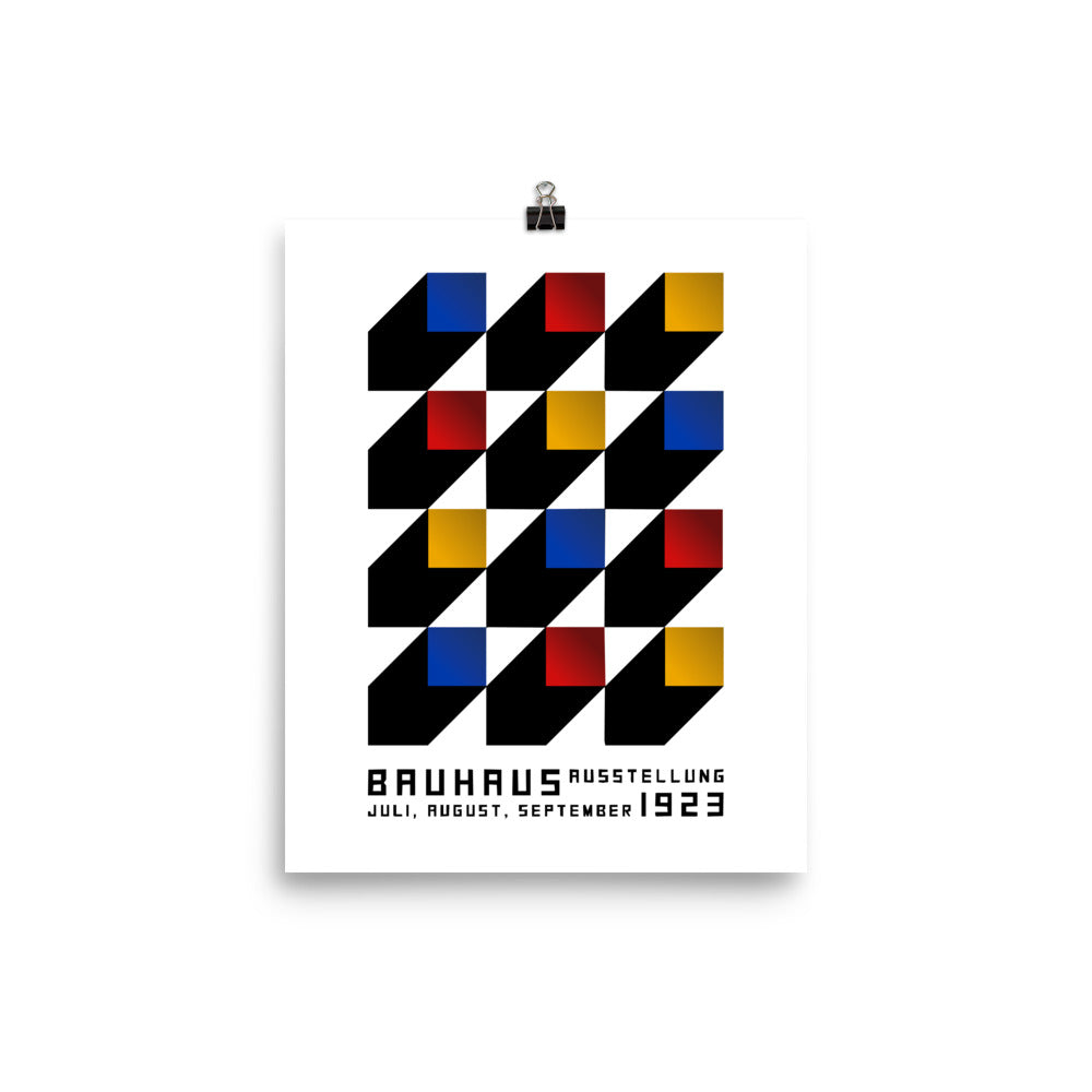 Bauhaus Blocks Poster Print