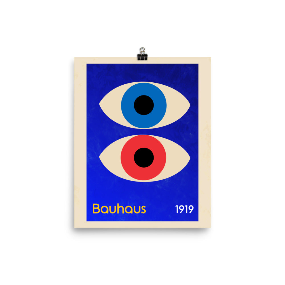 Bauhaus Eyes Poster Print