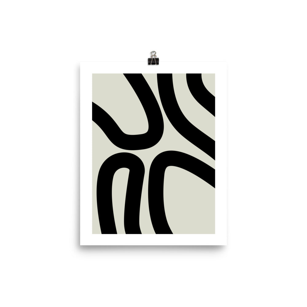 Abstract Lines Framed Print