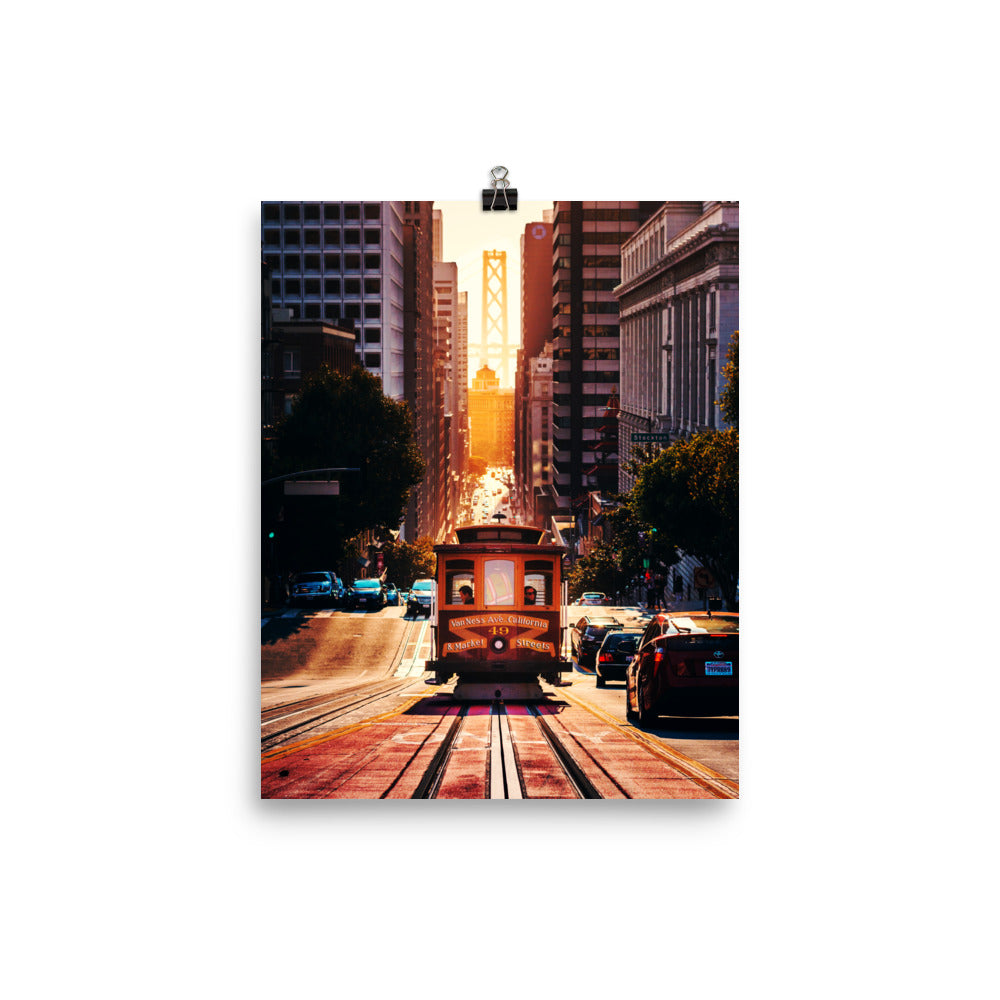 San Fran Cable Car Framed Print