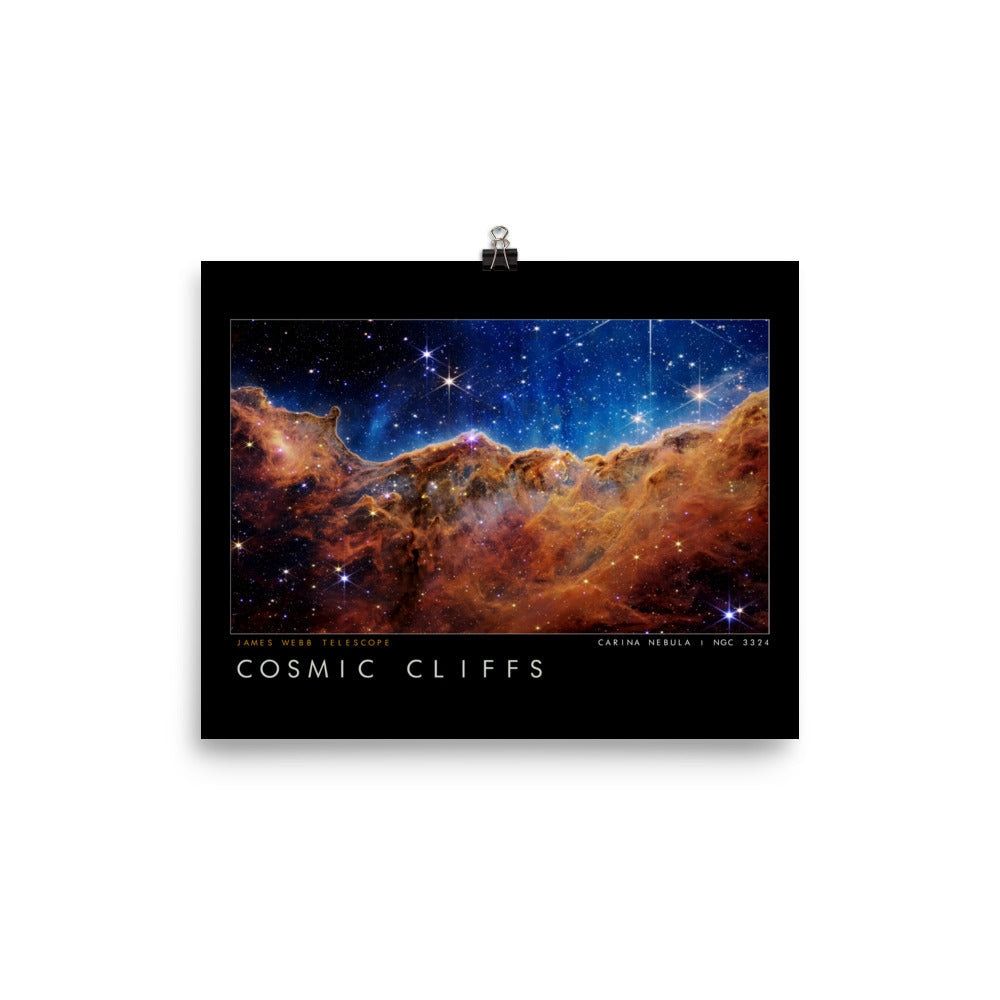 James Webb Telescope Cosmic Cliffs Framed Print