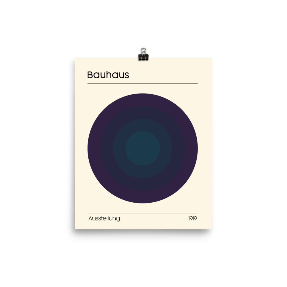 Bauhaus Concentrix Poster Print