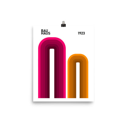 Bauhaus Arches Framed Print