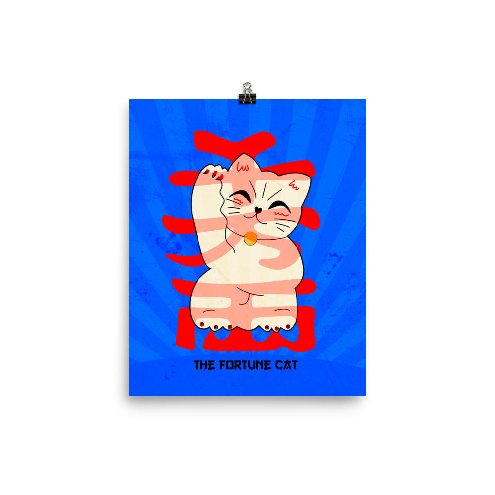 The Fortune Cat Poster Print