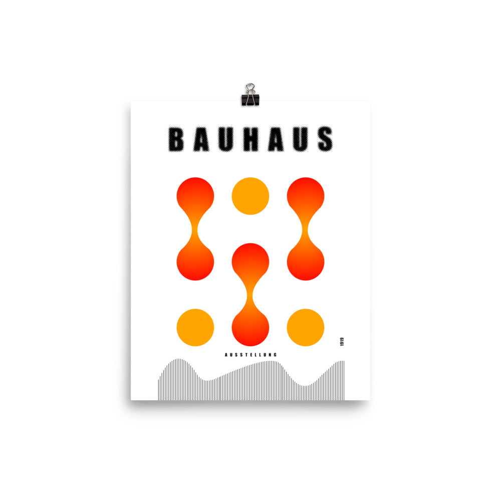 Bauhaus Lava Drops Framed Print