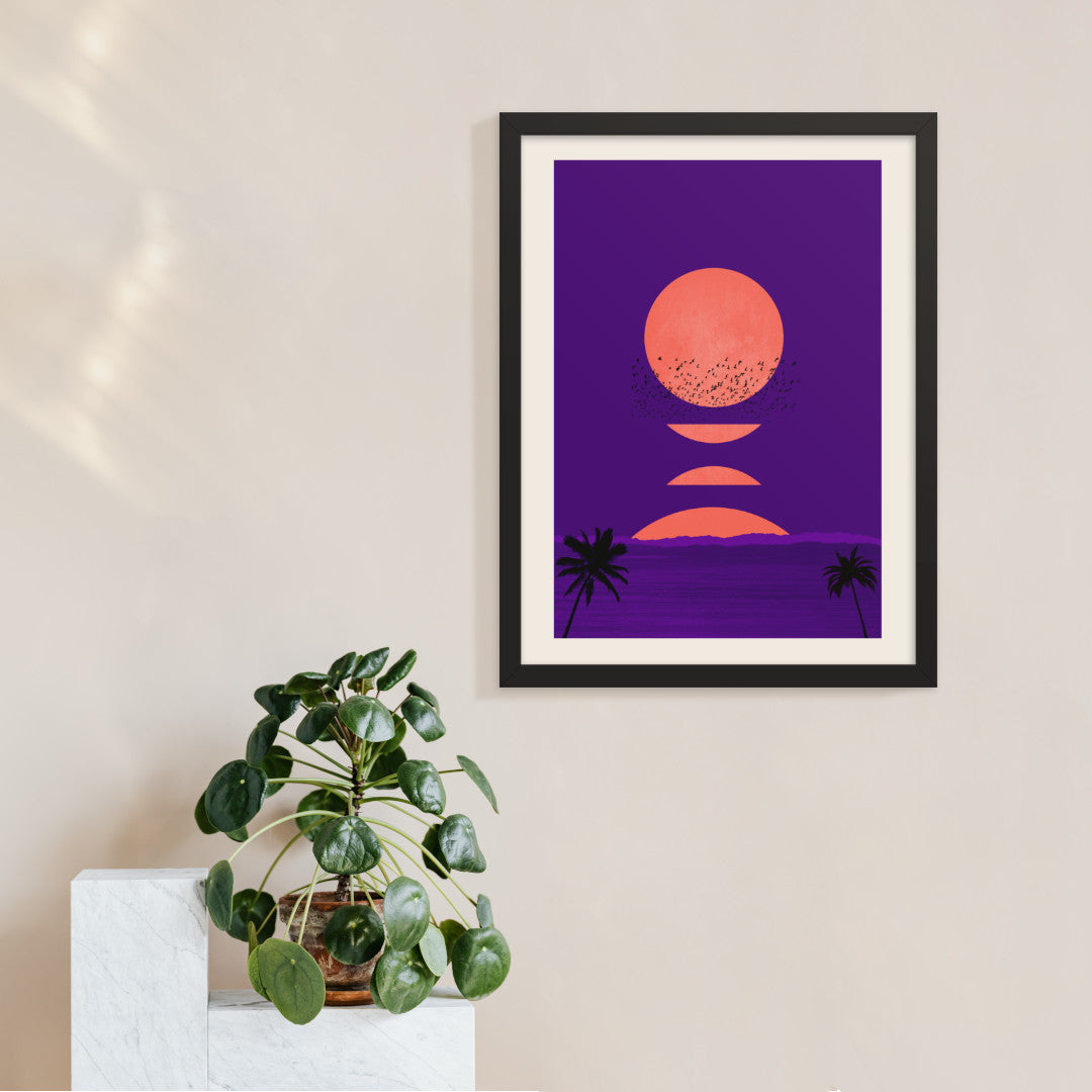 Fall Into Night Boho Framed Print