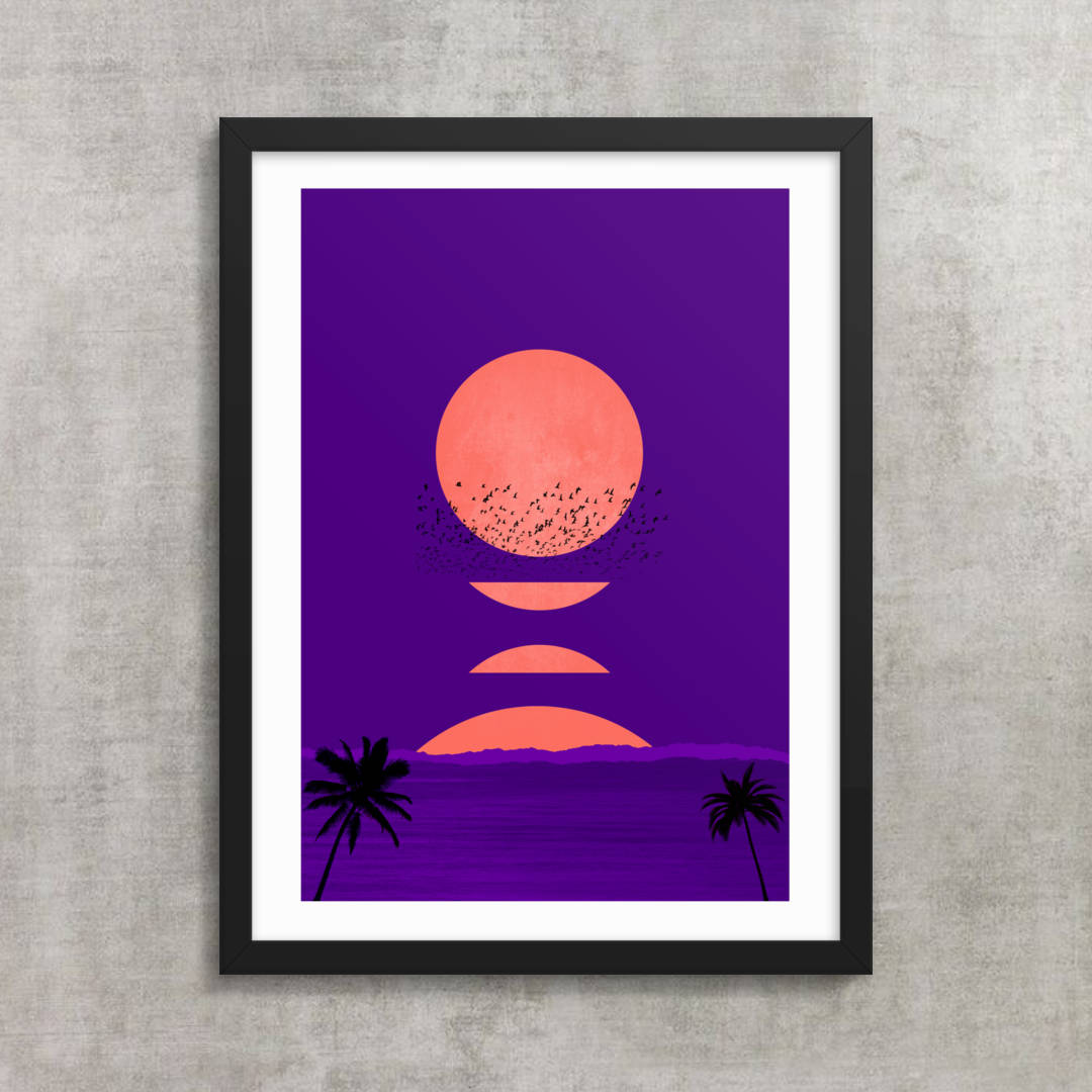 Fall Into Night Boho Framed Print