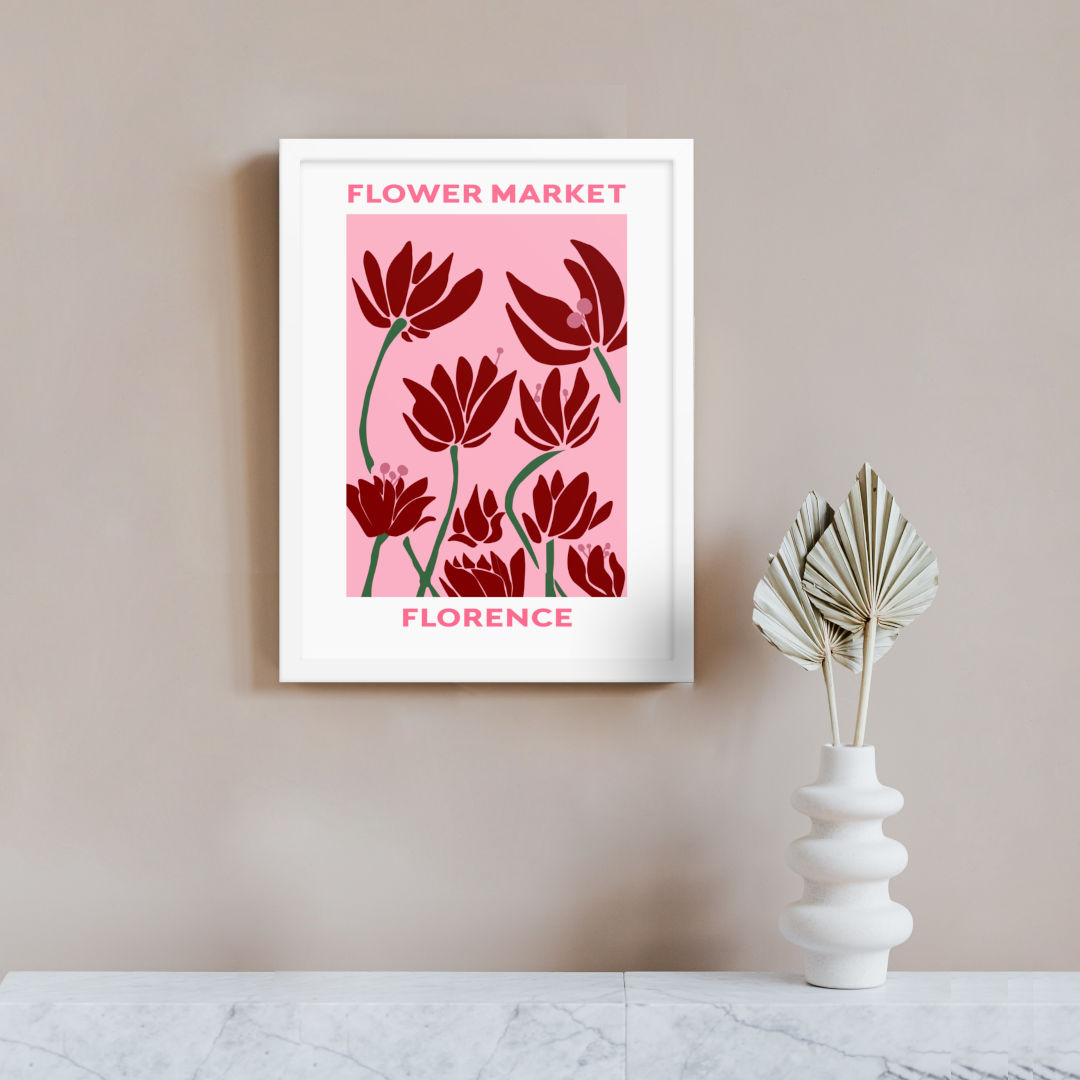 Florence Flower Market Print