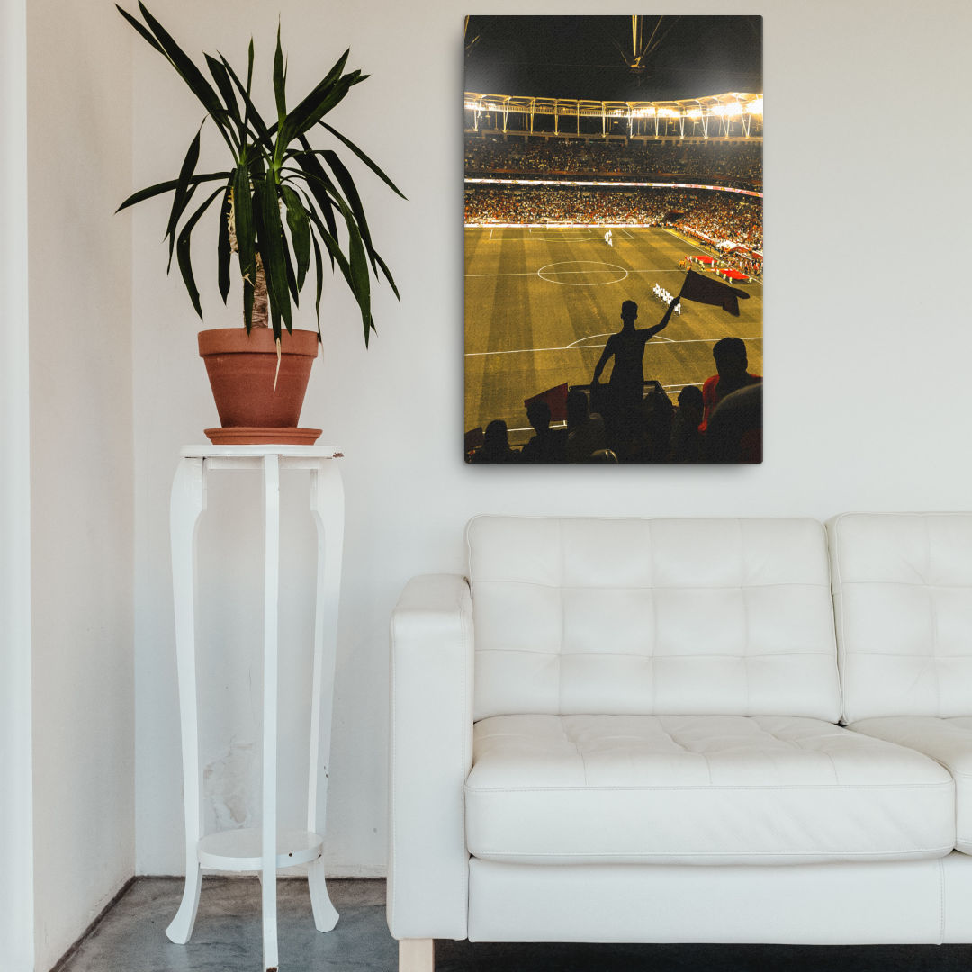 The Beautiful Game of football Canvas Print on wall