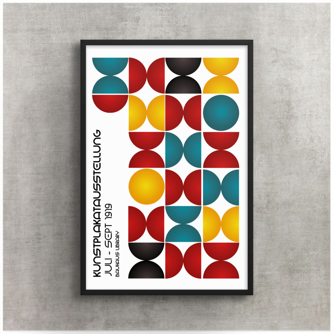 Kunstplakat Ausstellung Bauhaus Poster Print