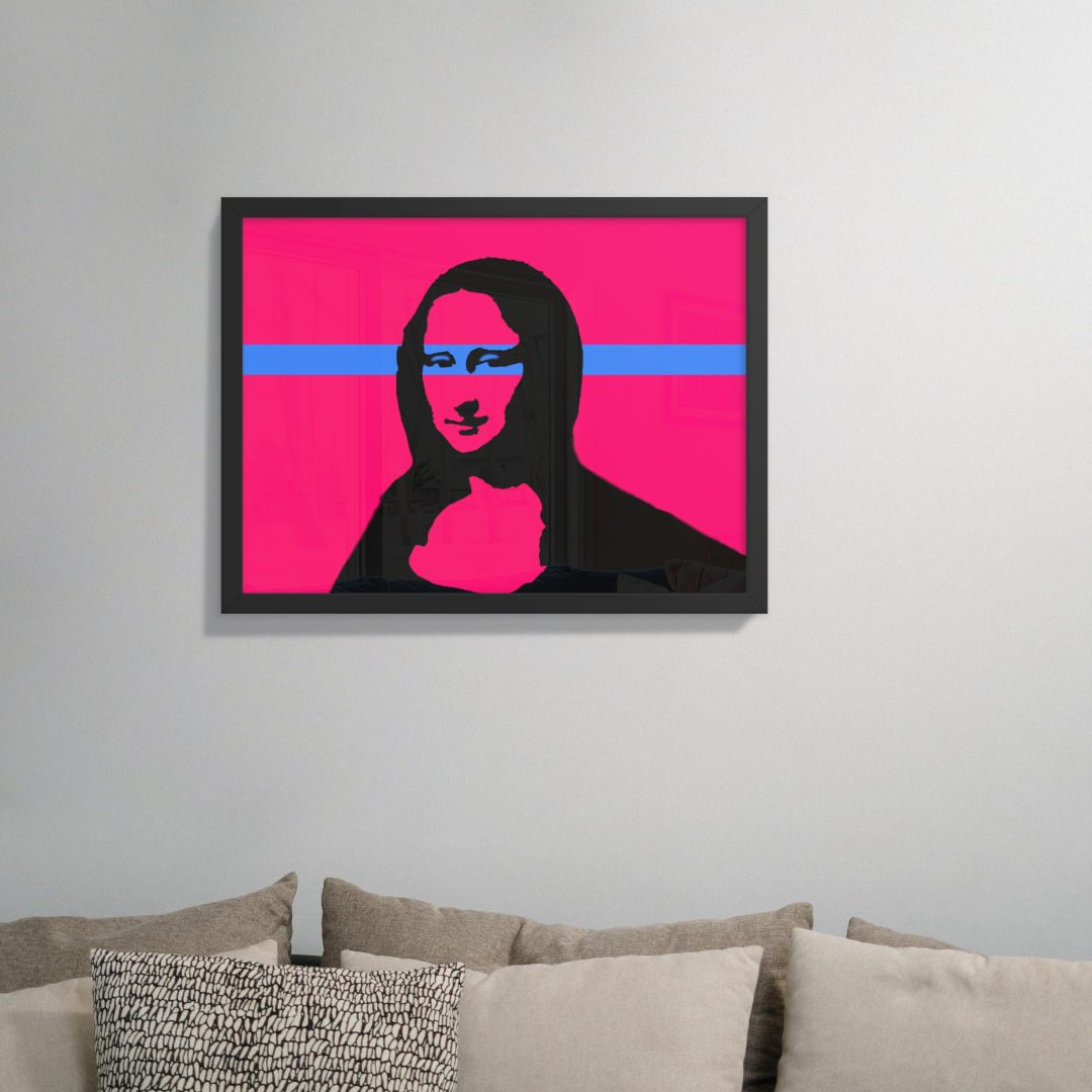 Mona Lisa Vector Framed Print