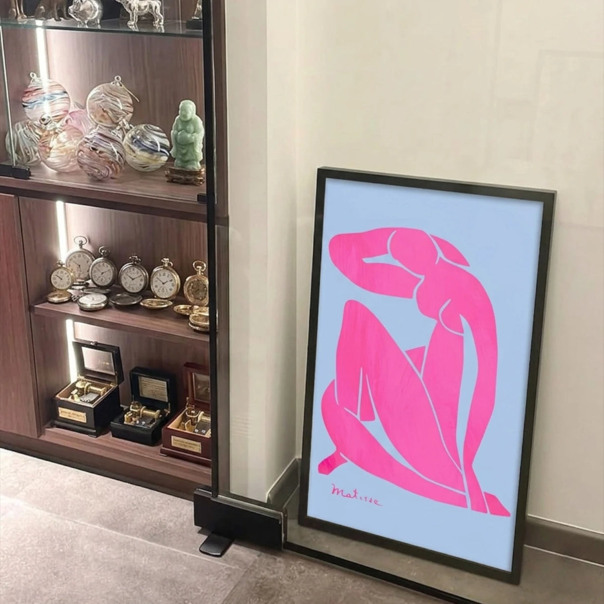 Matisse - Blue Nudes Pink Colorway Print
