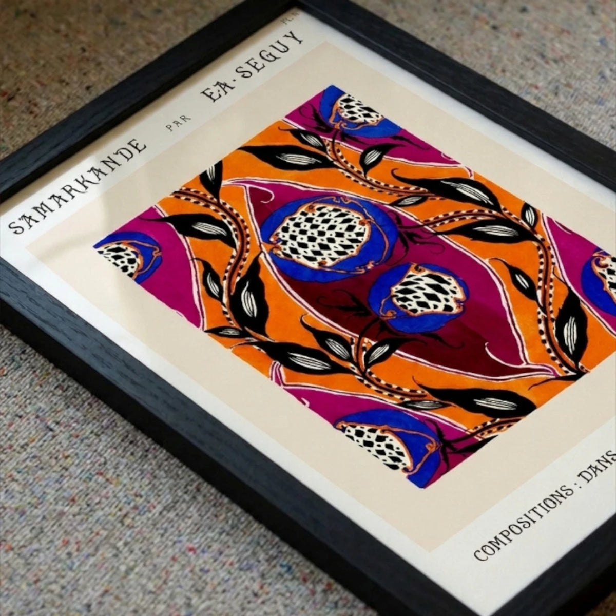 EA Seguy - Samarkande Abstract and Floral Art Print