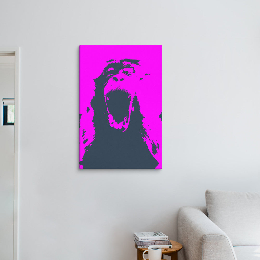 Screaming Monkey Canvas