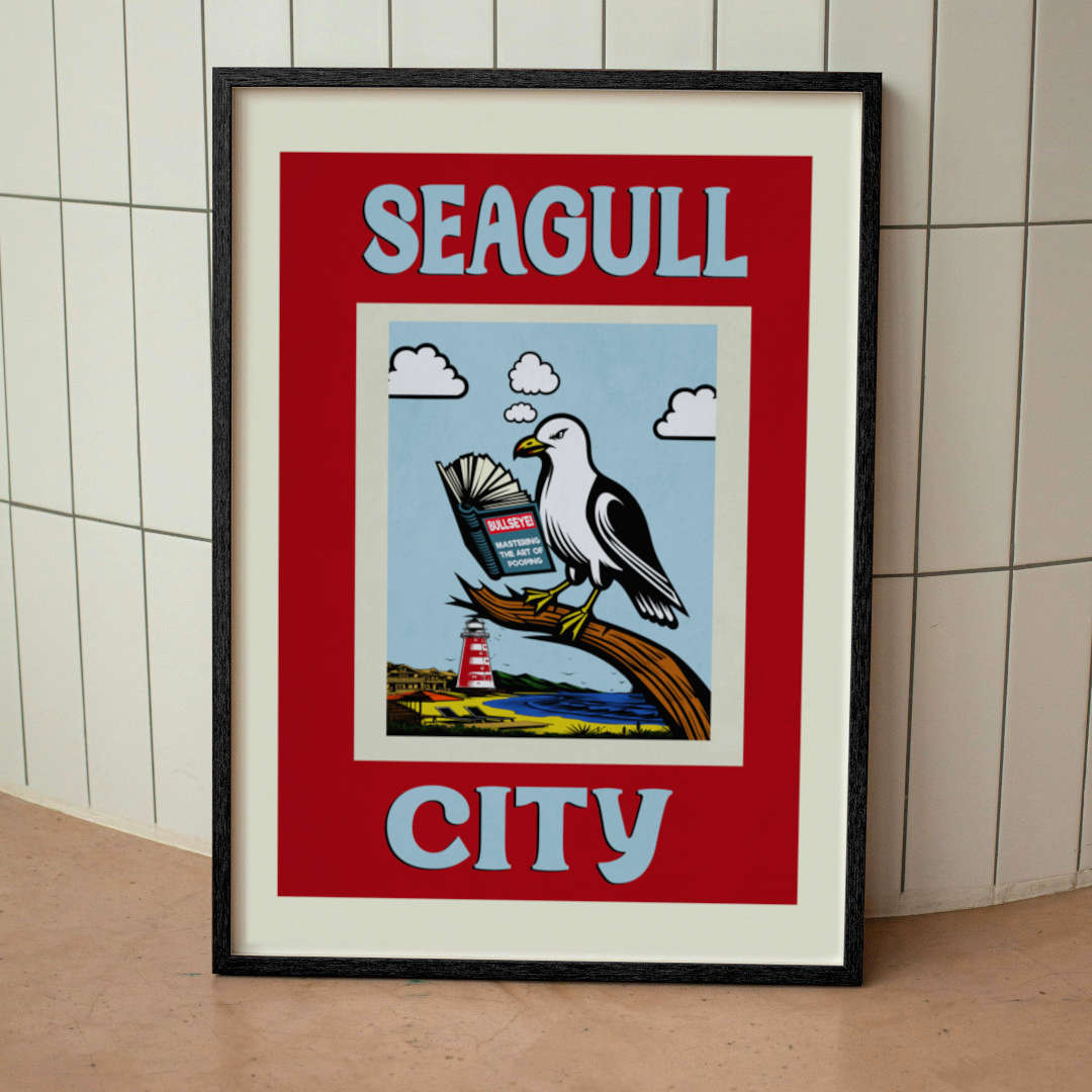 Seagull City Poster Print