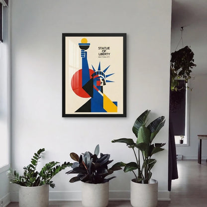 Statue of Liberty Bauhaus Print