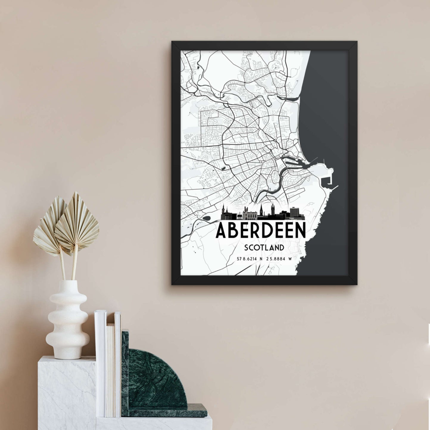 aberdeen map print