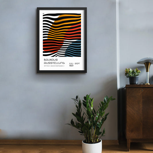 Bauhaus ausstellung framed art print 