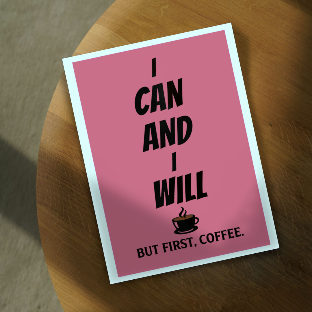 I can and i will motivational poster 