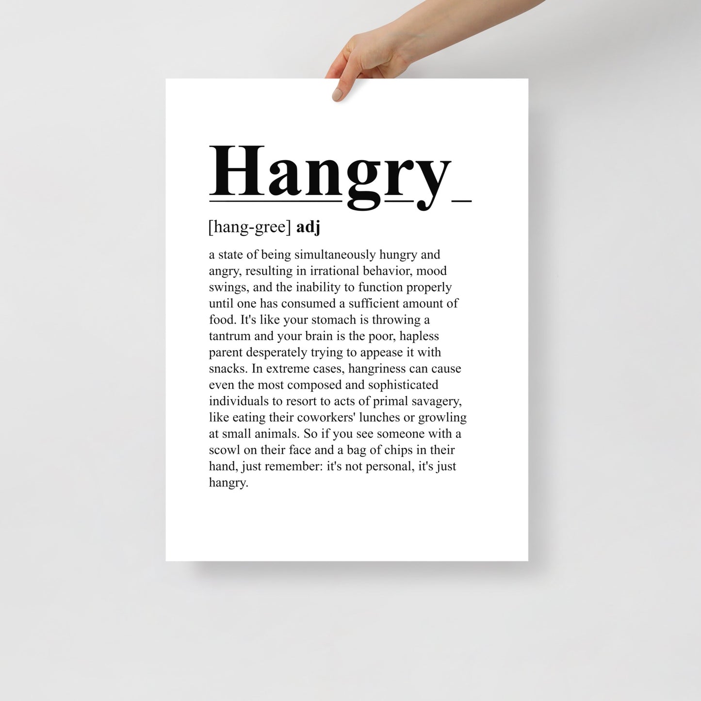 Hangry Poster Print