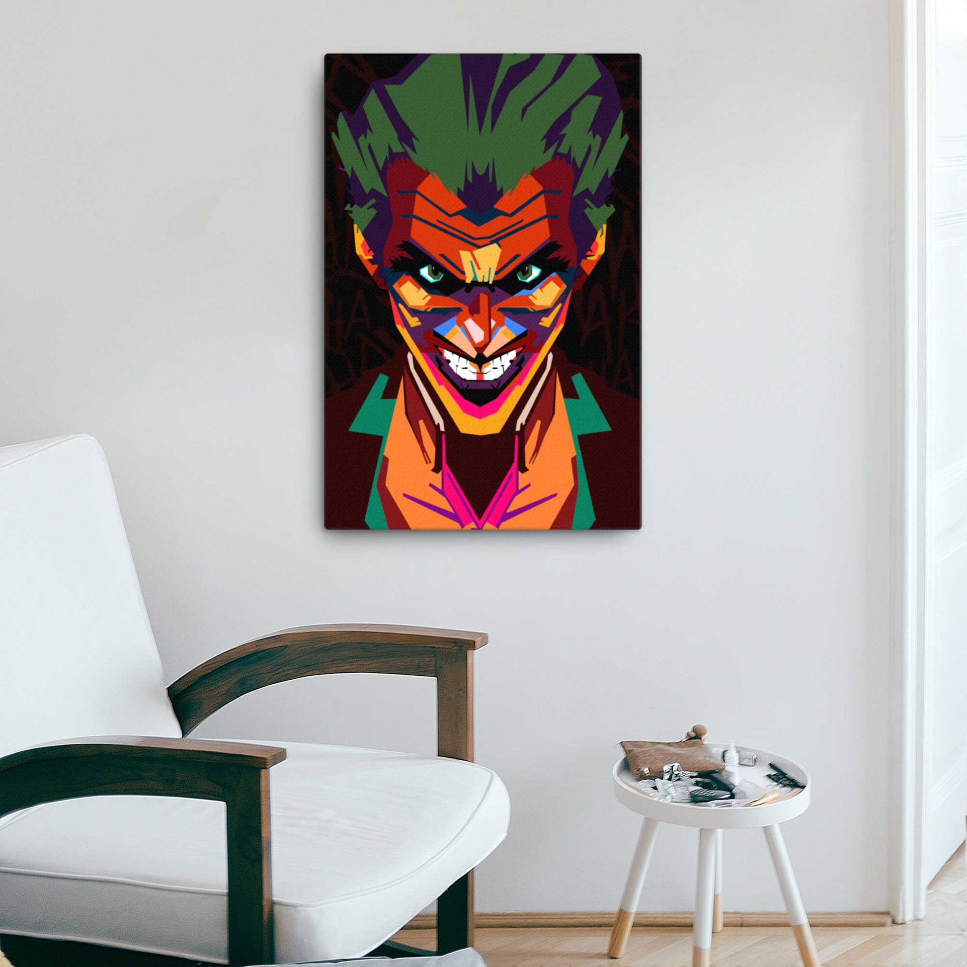 joker wpap canvas wall art print 